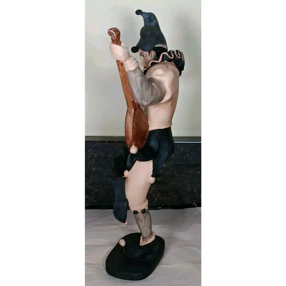 Vintage Joker Court Jester Figurine Composite Wood Statue Philippines - Picture 2 of 16